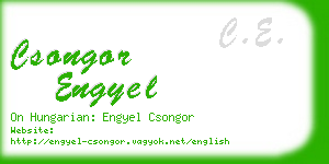 csongor engyel business card